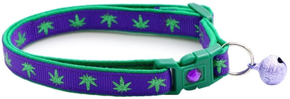 Marijuana Leaves - Breakaway Cat Collar