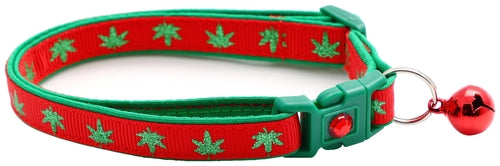 Marijuana Leaves - Breakaway Cat Collar