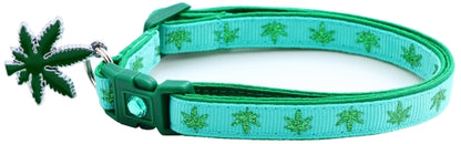 Marijuana Leaves - Breakaway Cat Collar