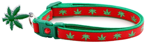 Marijuana Leaves - Breakaway Cat Collar
