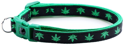 Marijuana Leaves - Breakaway Cat Collar