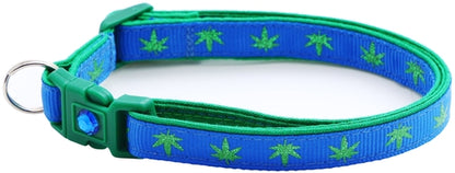 Marijuana Leaves - Breakaway Cat Collar