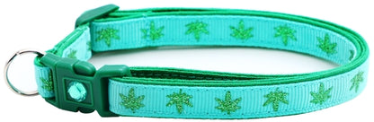 Marijuana Leaves - Breakaway Cat Collar