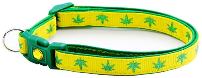 Marijuana Leaves - Breakaway Cat Collar