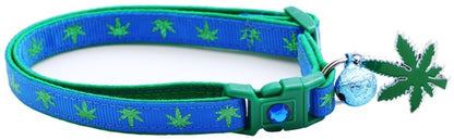 Marijuana Leaves - Breakaway Cat Collar