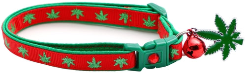 Marijuana Leaves - Breakaway Cat Collar