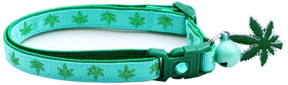 Marijuana Leaves - Breakaway Cat Collar