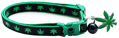 Marijuana Leaves - Breakaway Cat Collar