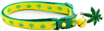 Marijuana Leaves - Breakaway Cat Collar