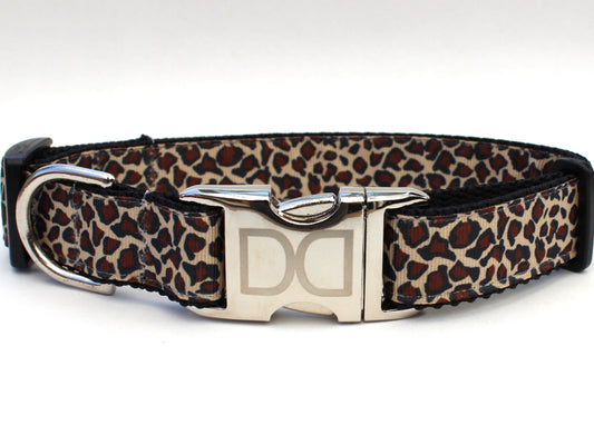 Leaping Leopard Dog Collar XL