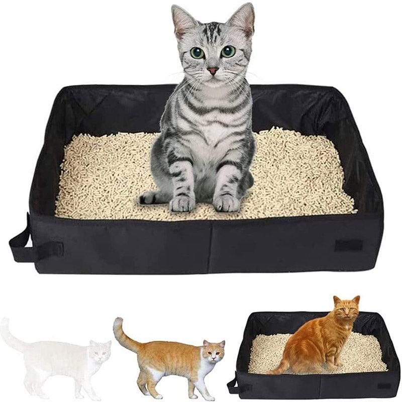 Foldable portable cat litter box – waterproof travel litter box for cats from The PetRiot