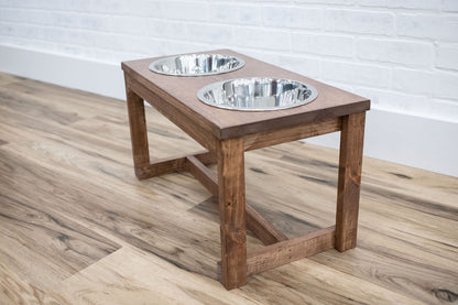 Handmade Dog Bowl Stand