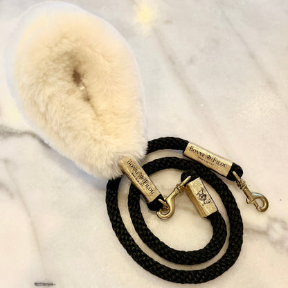 Bonne et Filou: Bundle Shearling Fur Grip + Rope Leash for Dogs