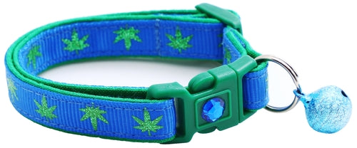 Marijuana Leaves - Breakaway Cat Collar