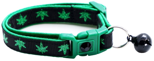 Marijuana Leaves - Breakaway Cat Collar