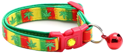 Marijuana Leaves - Breakaway Cat Collar