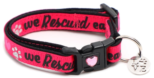 We Rescued Each Other - Breakaway Cat Collar