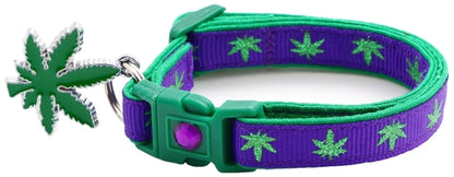 Marijuana Leaves - Breakaway Cat Collar