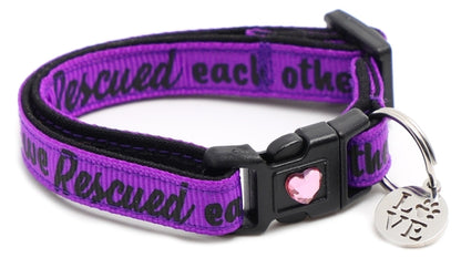 We Rescued Each Other - Breakaway Cat Collar