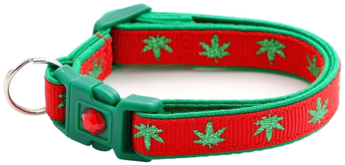 Marijuana Leaves - Breakaway Cat Collar