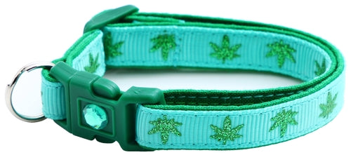 Marijuana Leaves - Breakaway Cat Collar