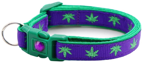Marijuana Leaves - Breakaway Cat Collar