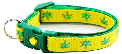 Marijuana Leaves - Breakaway Cat Collar