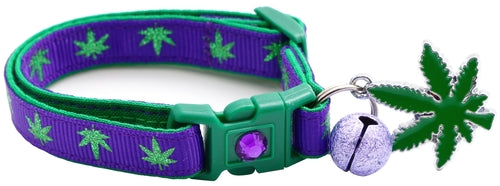 Marijuana Leaves - Breakaway Cat Collar