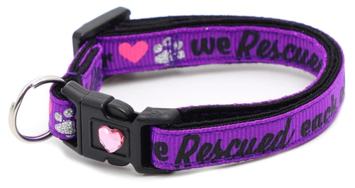 We Rescued Each Other - Breakaway Cat Collar