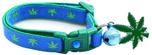 Marijuana Leaves - Breakaway Cat Collar