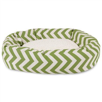 MajesticPet Zig Zag Sherpa Donut Pet Bed
