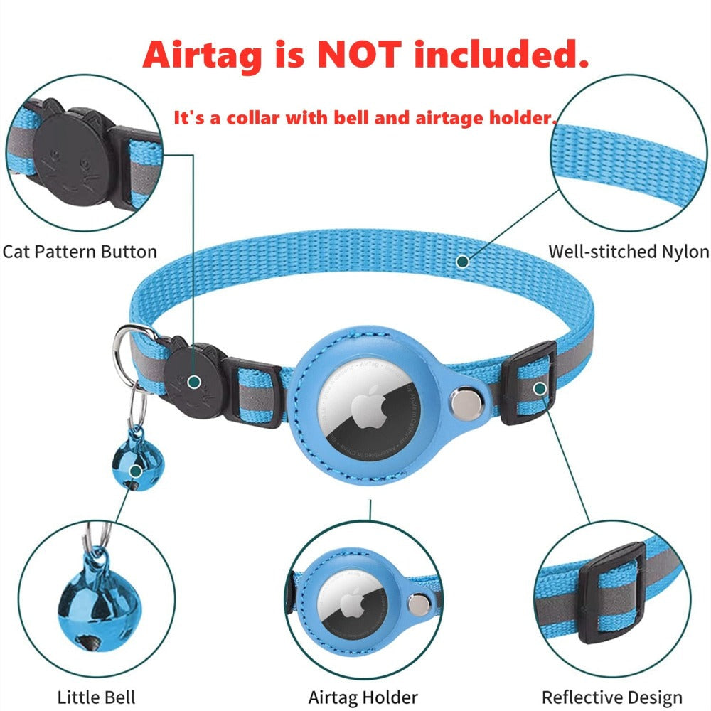 Reflective Airtag Case Collar for Pets