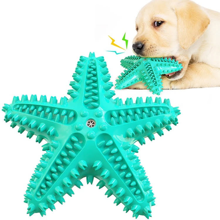 The Petriot 3 Pack Squeaky Toothbrush and Cotton Rope Ball Dog Toys for Dental Health and Play 