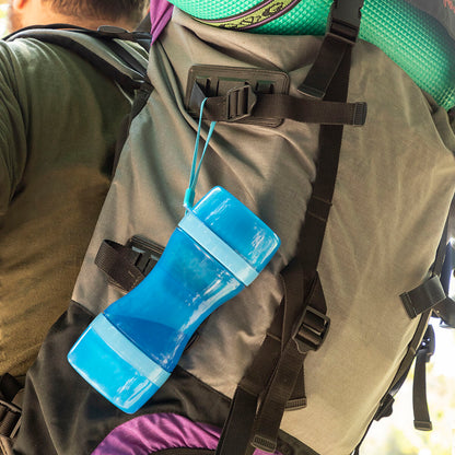Pettap - 2-in-1 bottle with water and food containers for pets