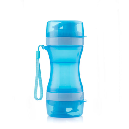 Pettap - 2-in-1 bottle with water and food containers for pets