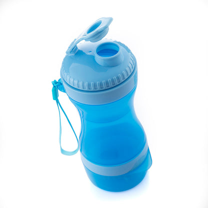 Pettap - 2-in-1 bottle with water and food containers for pets
