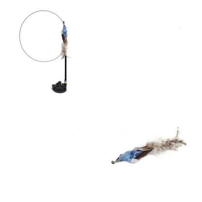 Interactive Feather Cat Teaser Stick