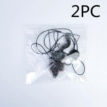 Telescopic Hanging Cat Toy With Mouse Shape