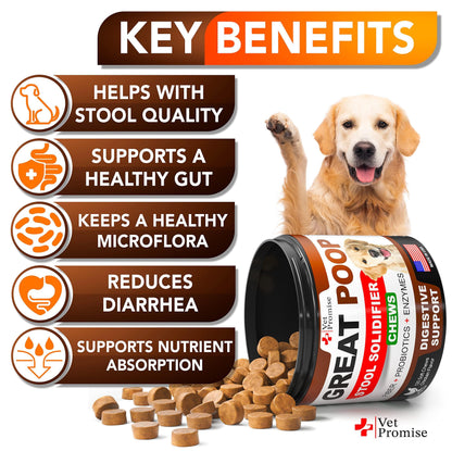 Great Poop Probiotics for Dogs - Stool Softener