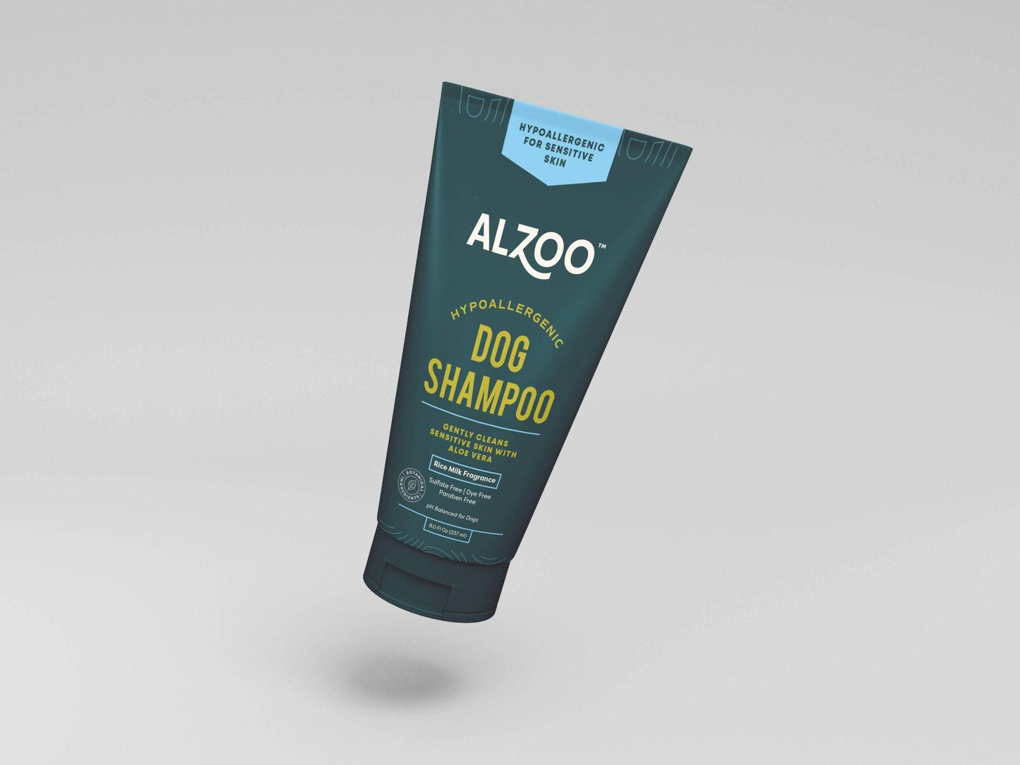 ALZOO Hypoallergenic Plant-Based Dog Shampoo with Rice Milk Fragrance