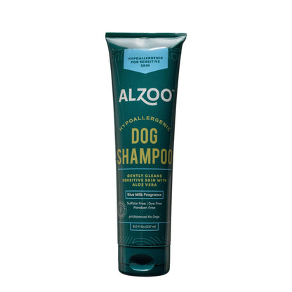 ALZOO Hypoallergenic Plant-Based Dog Shampoo with Rice Milk Fragrance