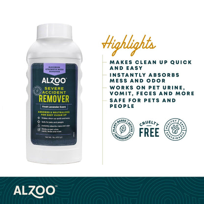 ALZOO Lavender Plant-Based Pet Accident Remover