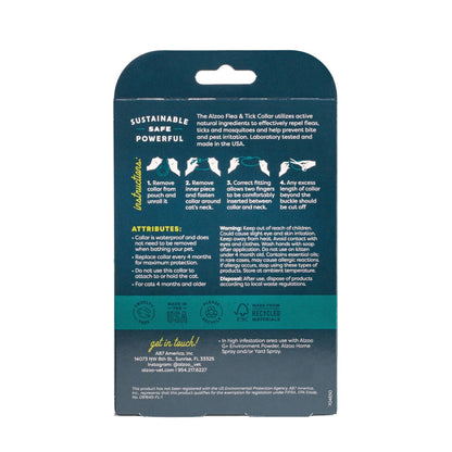 ALZOO Natural Flea & Tick Collar for Cats