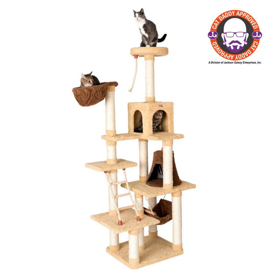 Armarkat 78" Real Wood Cat Climber and Play House