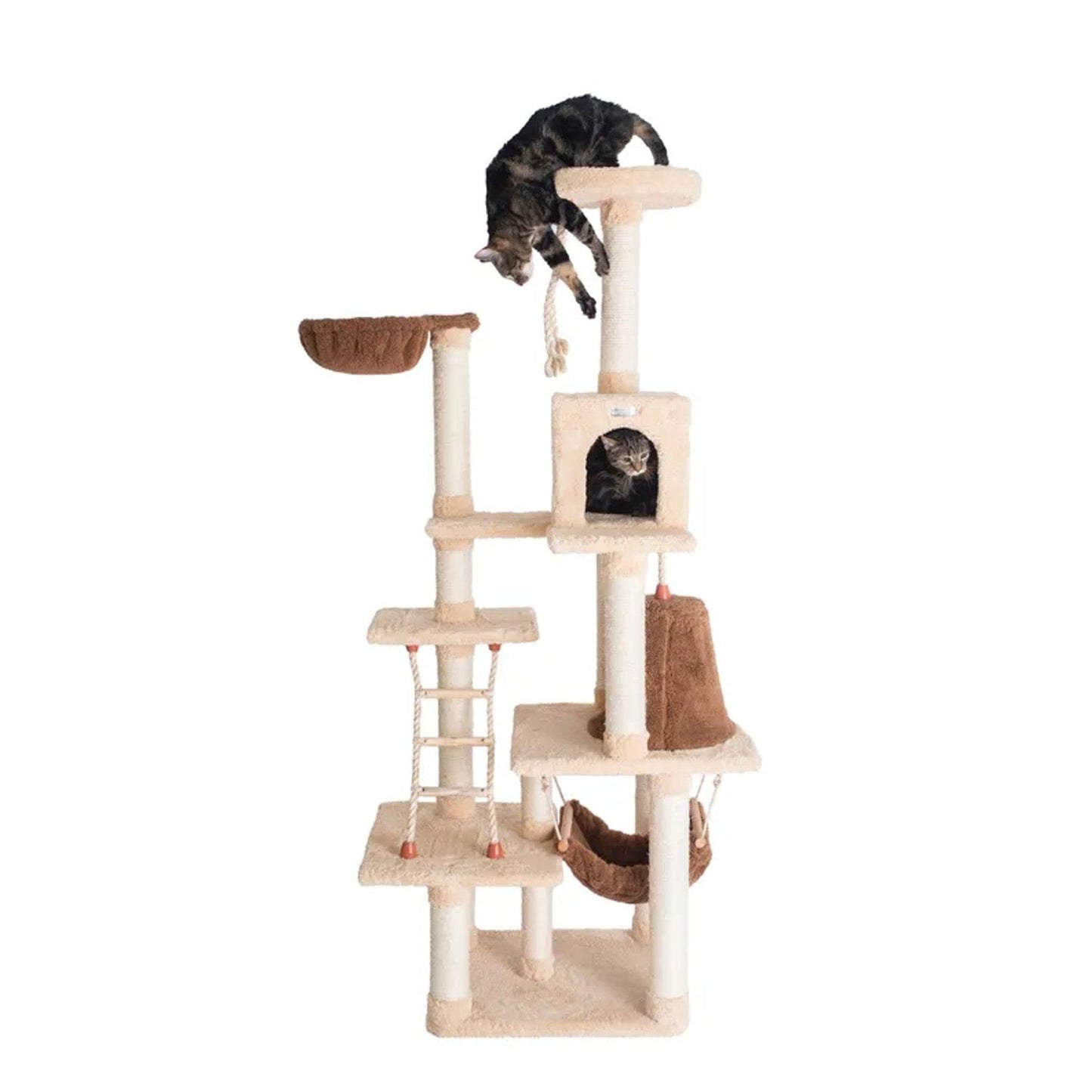Armarkat 78" Real Wood Cat Climber and Play House