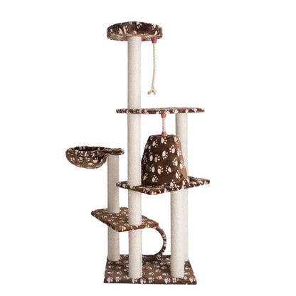 Armarkat Classic Cat Tree with Hammock Bed and Play Features