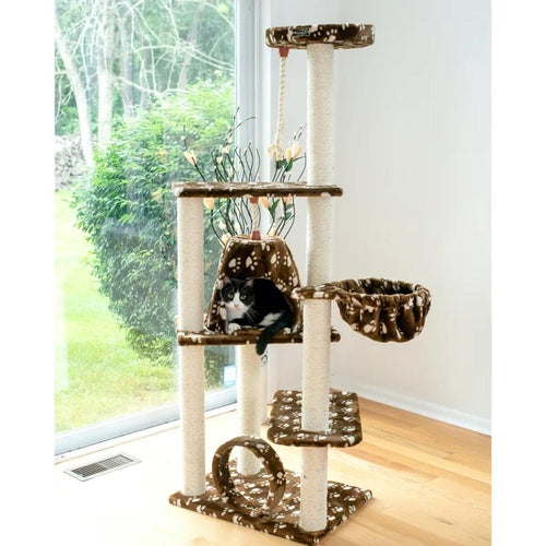 Armarkat Classic Cat Tree with Hammock Bed and Play Features
