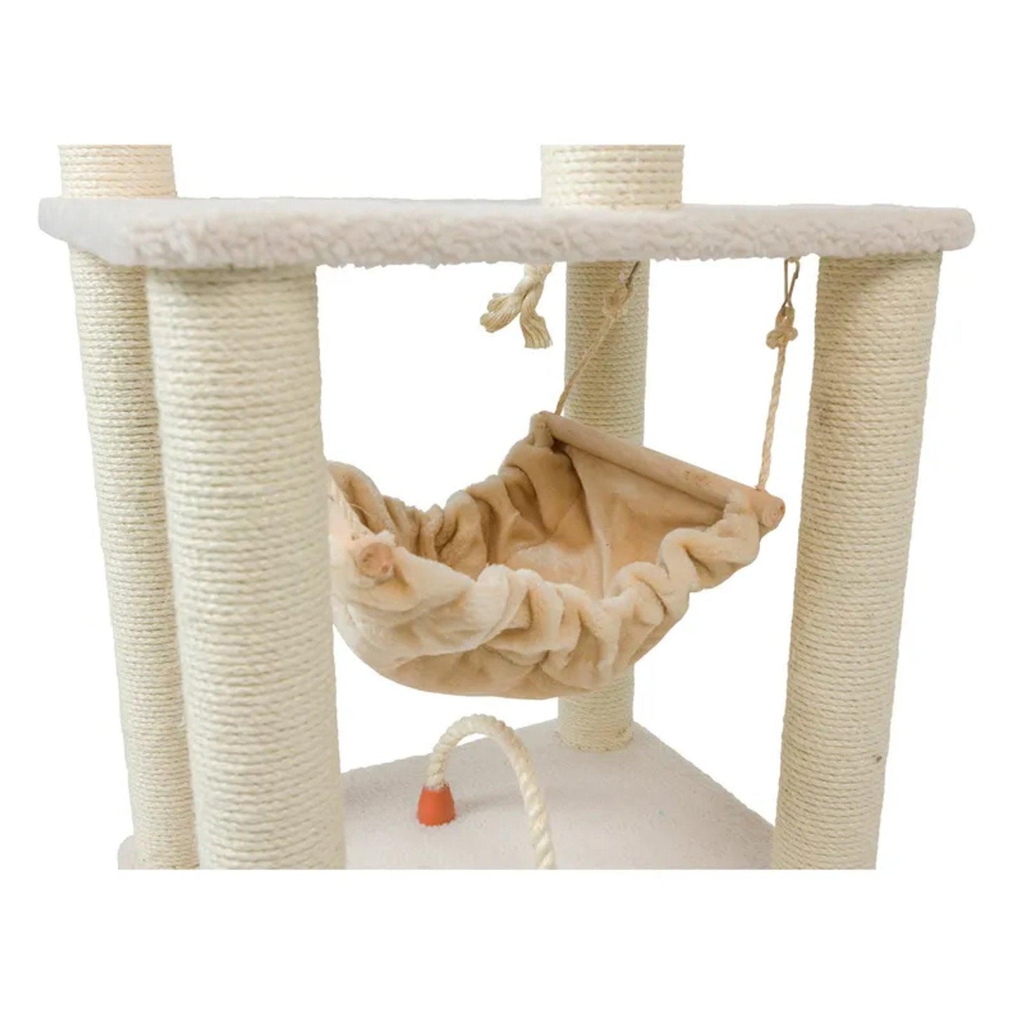 Armarkat Classic Ivory Cat Tree with 4 Levels and Accessories