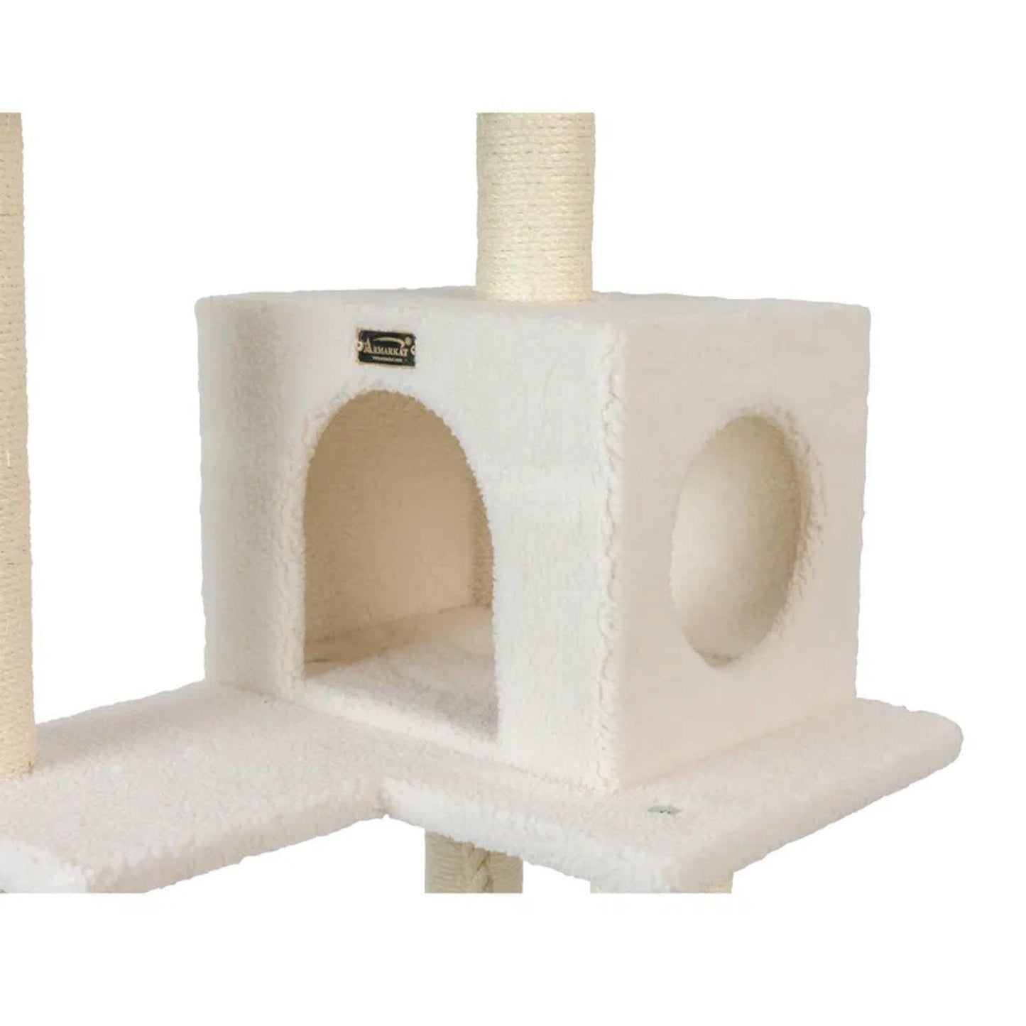 Armarkat Classic Ivory Cat Tree with 4 Levels and Accessories