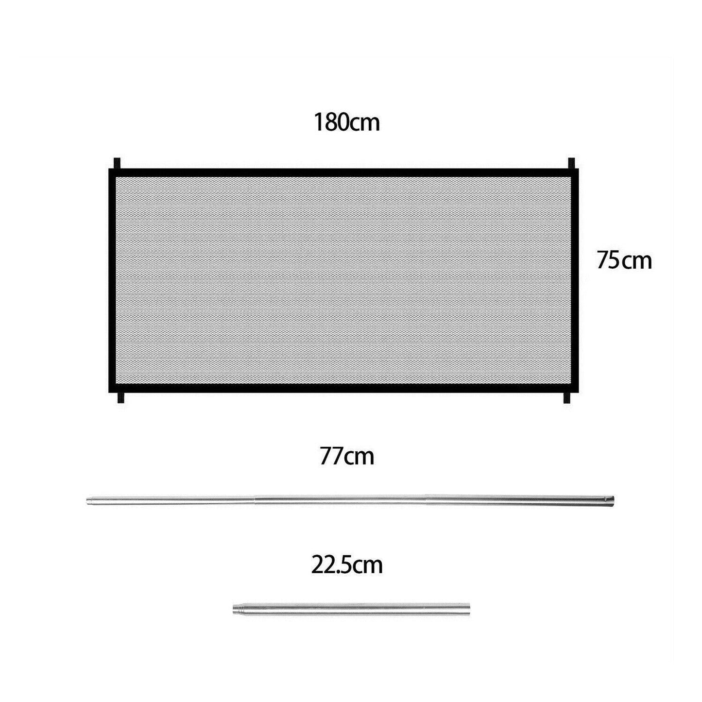 Portable Mesh Safety Gate For Pets - Secure And Stylish Pet Enclosure